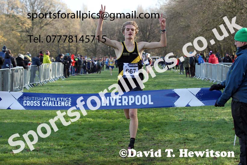 Mens under-17s, European Cross Country Championships Trials, Sefton Park, Liverpool. Photo: David T. Hewitson/Sports for All Pics